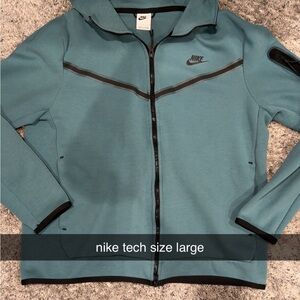 Nike Blue Zip-Up Jacket with Black Details